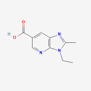 molecular formula C10H11N3O2 B1470290 3-Ethyl-2-methyl-3H-imidazo[4,5-b]pyridine-6-carboxylic acid CAS No. 927801-52-3