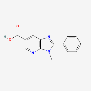 molecular formula C14H11N3O2 B1470300 3-Methyl-2-phenyl-3H-imidazo[4,5-b]pyridine-6-carboxylic acid CAS No. 927801-58-9