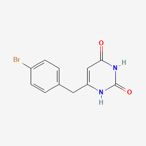 molecular formula C11H9BrN2O2 B1470301 6-(4-bromobenzyl)pyrimidine-2,4(1H,3H)-dione CAS No. 1522018-93-4