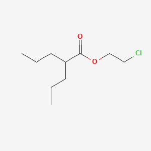 molecular formula C10H19ClO2 B14703086 Valeric acid, 2-propyl-, 2-chloroethyl ester CAS No. 22856-42-4