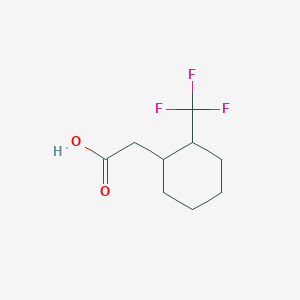 molecular formula C9H13F3O2 B1470311 2-[2-(Trifluoromethyl)cyclohexyl]acetic acid CAS No. 1554459-25-4