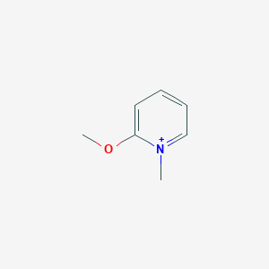 molecular formula C7H10NO+ B14703146 Pyridinium, 2-methoxy-1-methyl- CAS No. 15121-44-5