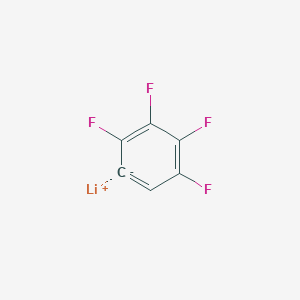 molecular formula C6HF4Li B14703147 lithium;1,2,3,4-tetrafluorobenzene-6-ide CAS No. 22872-42-0