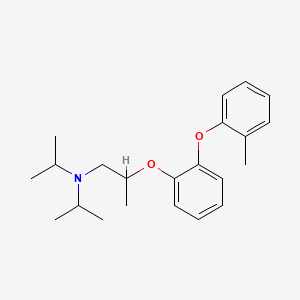 molecular formula C22H31NO2 B14703151 o-(2-Diisopropylamino-1-methylethoxy)phenyl o-tolyl ether CAS No. 26321-14-2