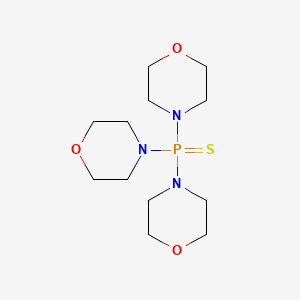molecular formula C12H24N3O3PS B14703411 Phosphorothioic trimorpholide CAS No. 14129-98-7