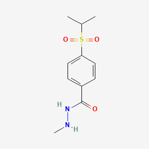 molecular formula C11H16N2O3S B14703442 p-(Isopropylsulfonyl)-N'-methylbenzhydrazide CAS No. 20884-84-8