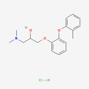 molecular formula C18H24ClNO3 B14703447 o-(3-Dimethylamino-2-hydroxypropoxy)phenyl o-tolyl ether hydrochloride CAS No. 26327-66-2