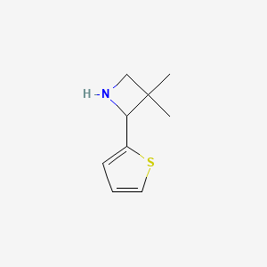 3,3-Dimethyl-2-(thiophen-2-yl)azetidine