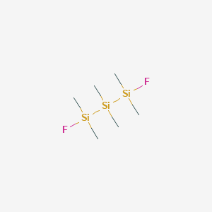 molecular formula C6H18F2Si3 B14703518 1,3-Difluoro-1,1,2,2,3,3-hexamethyltrisilane CAS No. 24720-55-6