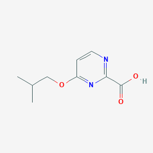 molecular formula C9H12N2O3 B1470352 4-Isobutoxypyrimidine-2-carboxylic acid CAS No. 1555763-98-8