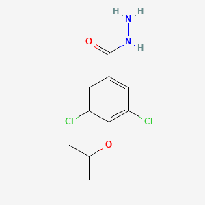 molecular formula C10H12Cl2N2O2 B14703526 Benzoic acid, 3,5-dichloro-4-(isopropoxy)-, hydrazide CAS No. 23964-34-3