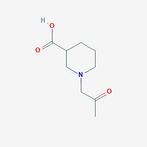 1-(2-Oxopropyl)piperidine-3-carboxylic acid