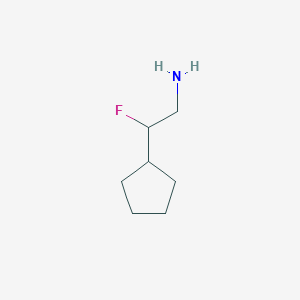 2-Cyclopentyl-2-fluoroethan-1-amine
