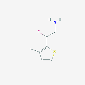 2-Fluoro-2-(3-methylthiophen-2-yl)ethan-1-amine