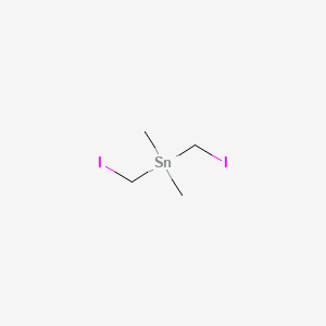 molecular formula C4H10I2Sn B14703633 Bis(iodomethyl)(dimethyl)stannane CAS No. 23696-44-8