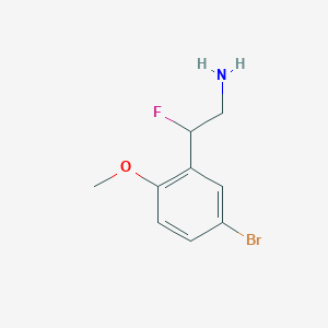 2-(5-Bromo-2-methoxyphenyl)-2-fluoroethan-1-amine