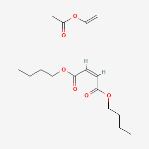 molecular formula C16H26O6 B14703665 dibutyl (Z)-but-2-enedioate;ethenyl acetate CAS No. 25035-90-9