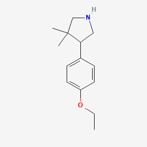 4-(4-Ethoxyphenyl)-3,3-dimethylpyrrolidine