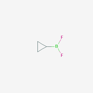 molecular formula C3H5BF2 B14703727 Cyclopropyldifluoroborane CAS No. 22405-04-5