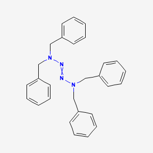 molecular formula C28H28N4 B14703775 N-benzyl-N-[(dibenzylamino)diazenyl]-1-phenylmethanamine CAS No. 23456-88-4
