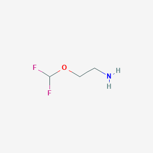molecular formula C3H7F2NO B1470386 2-(Difluoromethoxy)ethan-1-amine CAS No. 1599344-15-6