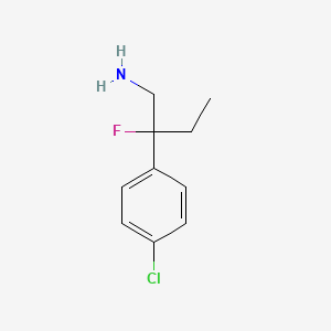 molecular formula C10H13ClFN B1470391 2-(4-Chlorophenyl)-2-fluorobutan-1-amine CAS No. 1004282-48-7