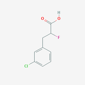 molecular formula C9H8ClFO2 B1470393 3-(3-Chlorophenyl)-2-fluoropropanoic acid CAS No. 1780107-65-4
