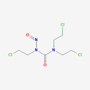 molecular formula C7H12Cl3N3O2 B014704 Urea, 1-nitroso-1,3,3-tris(2-chloroethyl)- CAS No. 69113-01-5