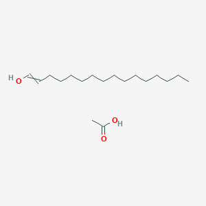 molecular formula C18H36O3 B14704153 Acetic acid;hexadec-1-en-1-ol CAS No. 27213-73-6