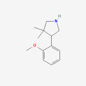 4-(2-Methoxyphenyl)-3,3-dimethylpyrrolidine
