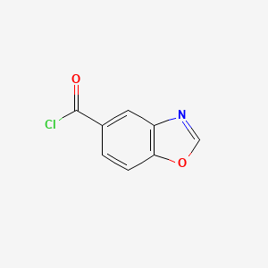 molecular formula C8H4ClNO2 B14704222 1,3-Benzoxazole-5-carbonyl chloride CAS No. 15026-76-3