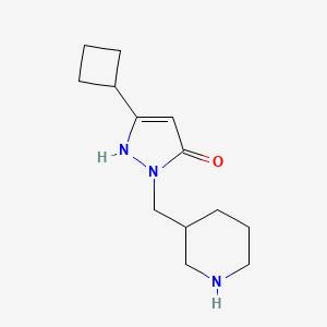 3-cyclobutyl-1-(piperidin-3-ylmethyl)-1H-pyrazol-5-ol