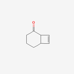 molecular formula C8H10O B14704312 Bicyclo[4.2.0]oct-7-en-2-one CAS No. 21604-44-4