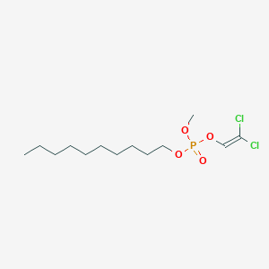 molecular formula C13H25Cl2O4P B14704326 Decyl 2,2-dichloroethenyl methyl phosphate CAS No. 23248-45-5