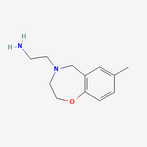2-(7-methyl-2,3-dihydrobenzo[f][1,4]oxazepin-4(5H)-yl)ethan-1-amine