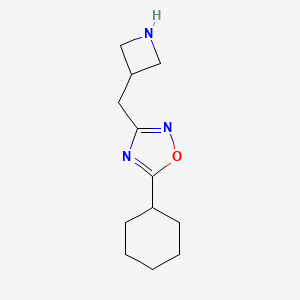 B1470453 3-(Azetidin-3-ylmethyl)-5-cyclohexyl-1,2,4-oxadiazole CAS No. 1784590-53-9