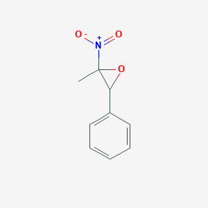 molecular formula C9H9NO3 B14704760 Oxirane, 2-methyl-2-nitro-3-phenyl- CAS No. 22596-45-8