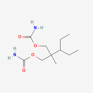molecular formula C11H22N2O4 B14704784 2-(1-Ethylpropyl)-2-methyl-1,3-propanediol dicarbamate CAS No. 22131-24-4