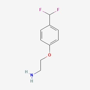 molecular formula C9H11F2NO B1470479 2-(4-(Difluoromethyl)phenoxy)ethan-1-amine CAS No. 1782343-33-2