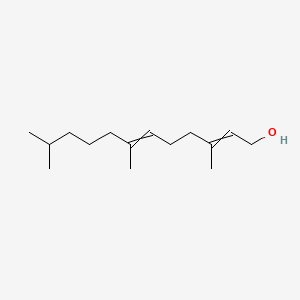 molecular formula C15H28O B14704820 3,7,11-Trimethyldodeca-2,6-dien-1-OL CAS No. 20576-56-1