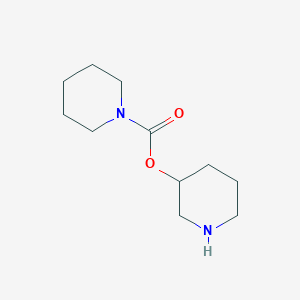 molecular formula C11H20N2O2 B1470486 Piperidin-3-yl piperidine-1-carboxylate CAS No. 1512528-08-3