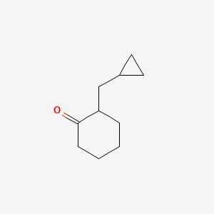 molecular formula C10H16O B1470488 2-(Cyclopropylmethyl)cyclohexan-1-one CAS No. 1512071-38-3