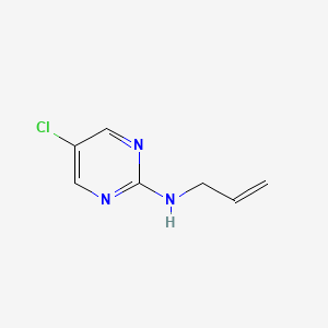 molecular formula C7H8ClN3 B1470491 5-chloro-N-(prop-2-en-1-yl)pyrimidin-2-amine CAS No. 1540442-37-2