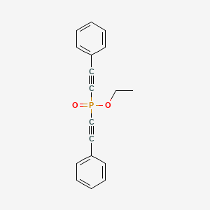 molecular formula C18H15O2P B14704919 Ethyl bis(phenylethynyl)phosphinate CAS No. 25411-71-6