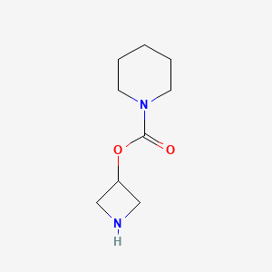 molecular formula C9H16N2O2 B1470494 Azetidin-3-yl piperidine-1-carboxylate CAS No. 1536681-79-4