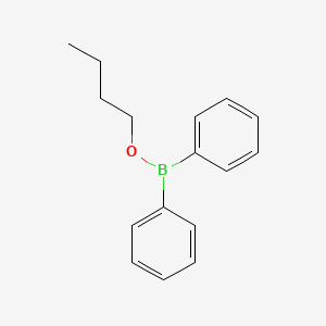 molecular formula C16H19BO B14704958 Borinic acid, diphenyl-, butyl ester CAS No. 15323-04-3