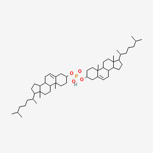 molecular formula C54H91O4P B14704968 Dicholest-5-en-3-yl hydrogen phosphate CAS No. 24352-58-7