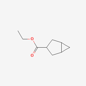 molecular formula C9H14O2 B1470498 Ethyl bicyclo[3.1.0]hexane-3-carboxylate CAS No. 1509328-66-8