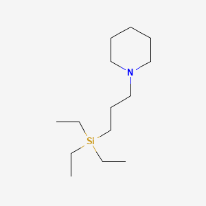 molecular formula C14H31NSi B14705054 Piperidine, 1-(3-(triethylsilyl)propyl)- CAS No. 20723-21-1