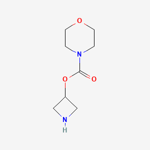 molecular formula C8H14N2O3 B1470506 Azetidin-3-yl morpholine-4-carboxylate CAS No. 1516842-34-4